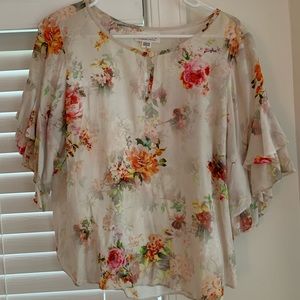 Beautiful Anthropologie Floral Blouse
